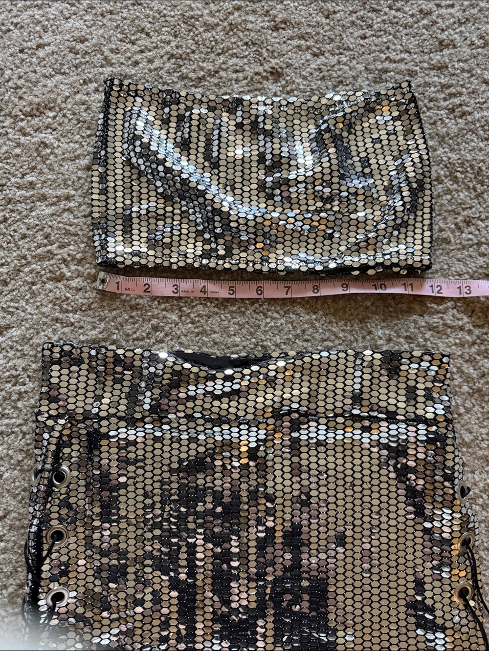 iHeartRaves Silver Sequin Two-Piece Set - Picture 3 of 7